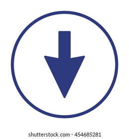  Arrow   icon. Flat design.