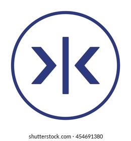  Arrow  icon. Flat design. 