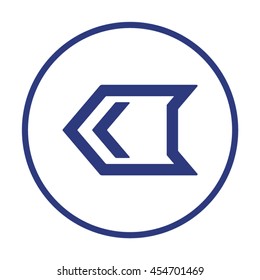  Arrow  icon. Flat design. 