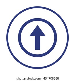  Arrow   icon. Flat design.