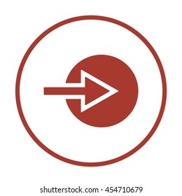  Arrow  icon. Flat design.