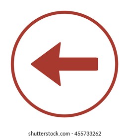  Arrow   icon. Flat design.