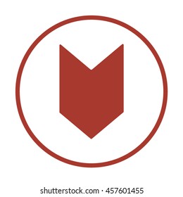  Arrow  icon. Flat design. 