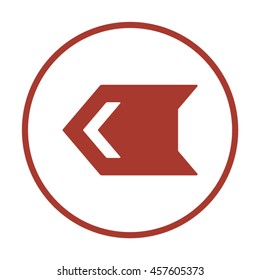  Arrow  icon. Flat design. 