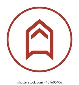  Arrow  icon. Flat design. 