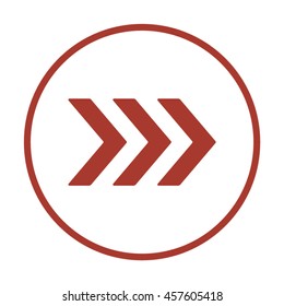 Arrow  icon. Flat design. 