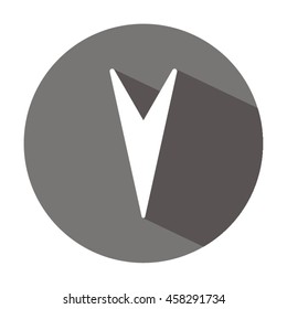  Arrow   icon. Flat design.