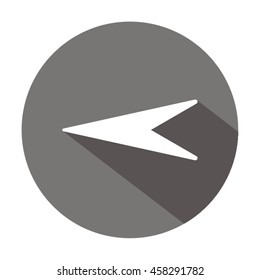  Arrow   icon. Flat design.