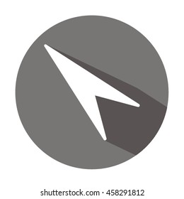  Arrow   icon. Flat design.