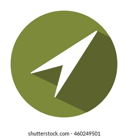  Arrow   icon. Flat design.