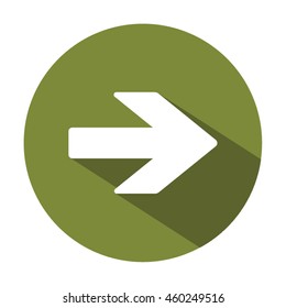  Arrow   icon. Flat design.