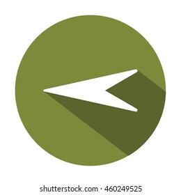  Arrow   icon. Flat design.