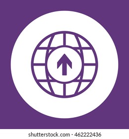  Arrow   icon. Flat design.