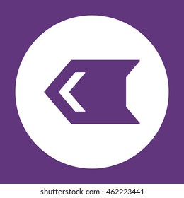  Arrow  icon. Flat design. 