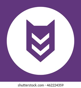  Arrow  icon. Flat design. 