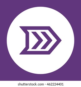  Arrow  icon. Flat design. 
