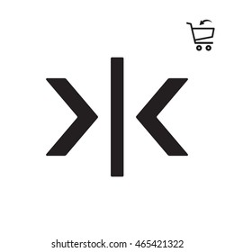  Arrow  icon. Flat design. 