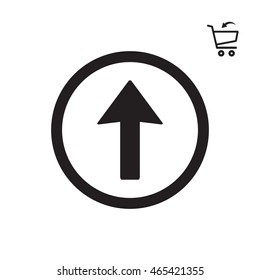  Arrow   icon. Flat design.