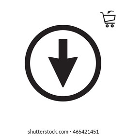  Arrow   icon. Flat design.
