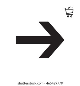  Arrow  icon. Flat design. 