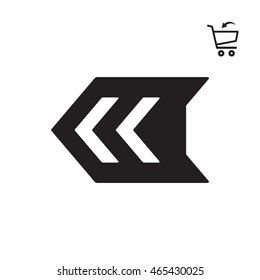  Arrow  icon. Flat design. 