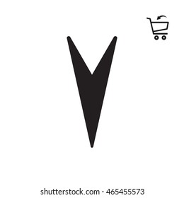  Arrow   icon. Flat design.