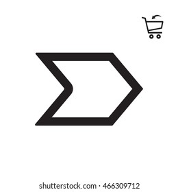  Arrow  icon. Flat design.