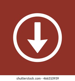  Arrow   icon. Flat design.