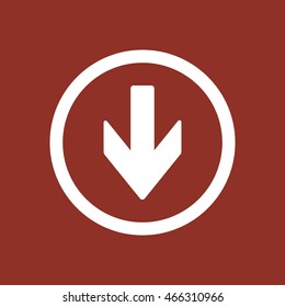  Arrow   icon. Flat design.