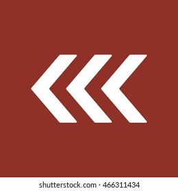  Arrow  icon. Flat design. 
