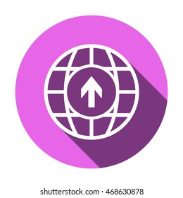  Arrow   icon. Flat design.