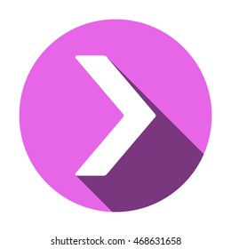  Arrow  icon. Flat design. 