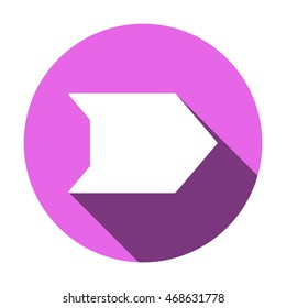  Arrow  icon. Flat design. 