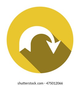  Arrow  icon. Flat design.