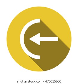  Arrow  icon. Flat design.