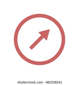  Arrow  icon. Flat design.