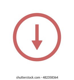  Arrow  icon. Flat design.