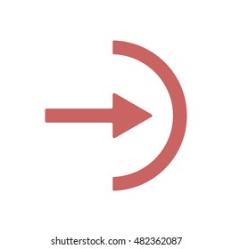  Arrow  icon. Flat design.