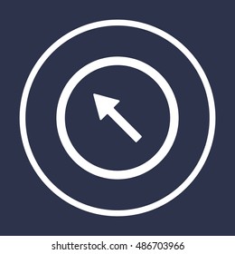  Arrow  icon. Flat design.