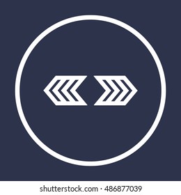  Arrow  icon. Flat design.