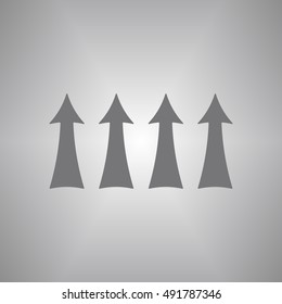  Arrow  icon. Flat design.