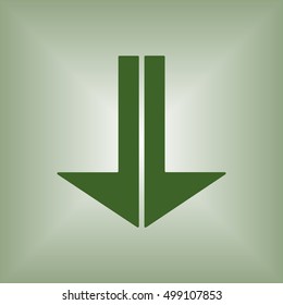  Arrow  icon. Flat design.