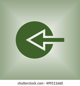  Arrow  icon. Flat design.