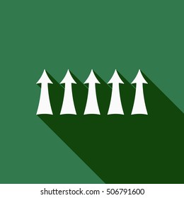  Arrow  icon. Flat design.