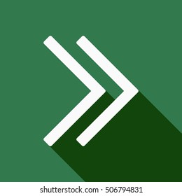  Arrow  icon. Flat design.