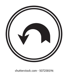  Arrow  icon. Flat design.