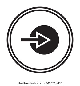  Arrow  icon. Flat design.