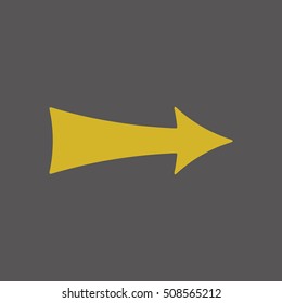  Arrow  icon. Flat design.