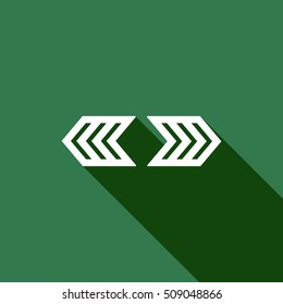  Arrow  icon. Flat design.
