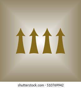  Arrow  icon. Flat design.